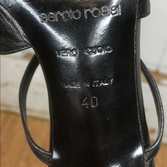 Sergio Rossi Sandal Slide Stiletto EUC sz 40 - Picture 6 of 8